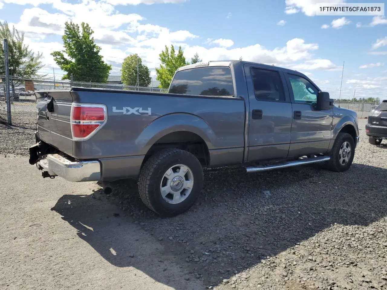2012 Ford F150 Supercrew VIN: 1FTFW1ET6CFA61873 Lot: 62374055