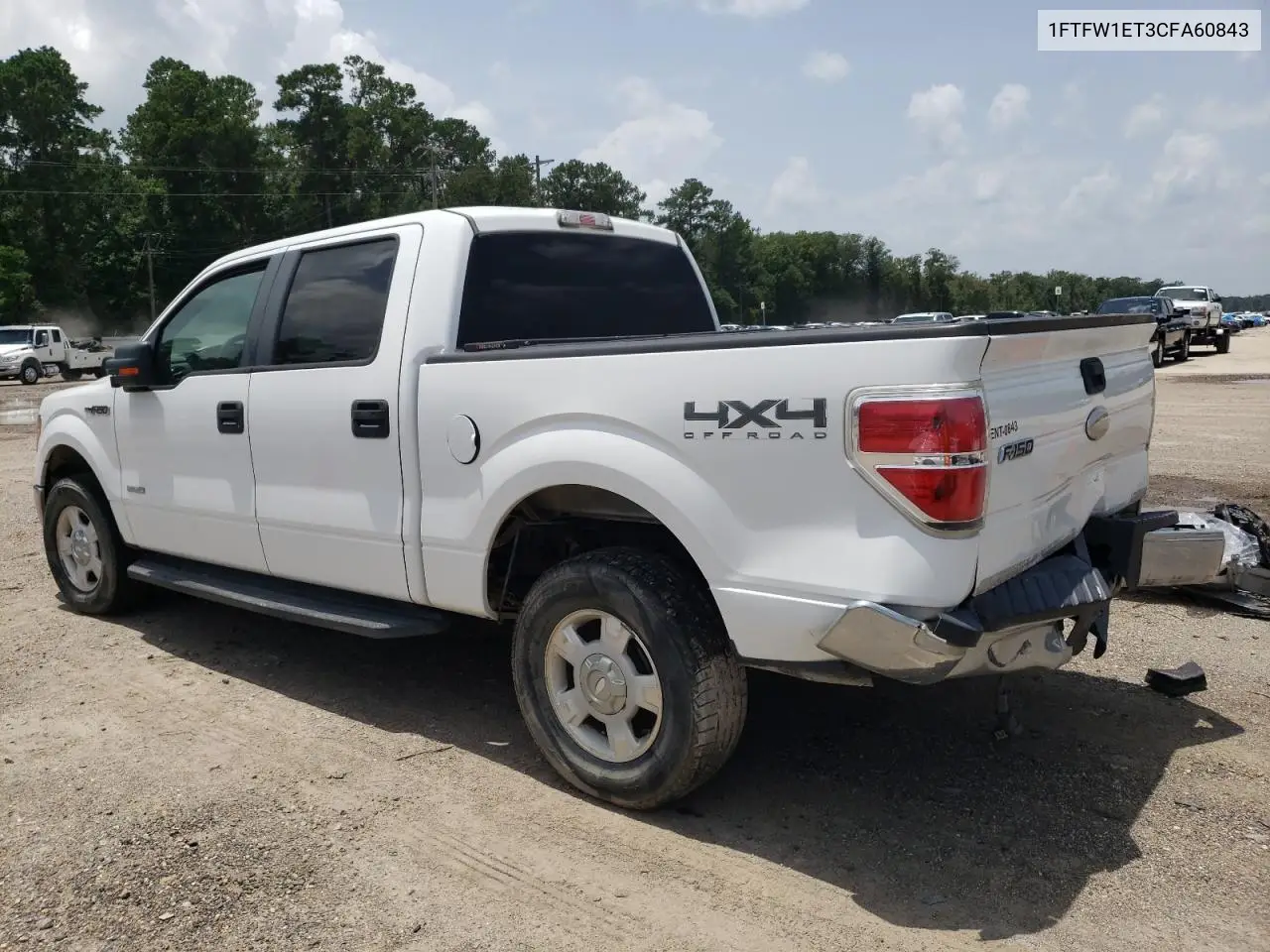 2012 Ford F150 Supercrew VIN: 1FTFW1ET3CFA60843 Lot: 62497205
