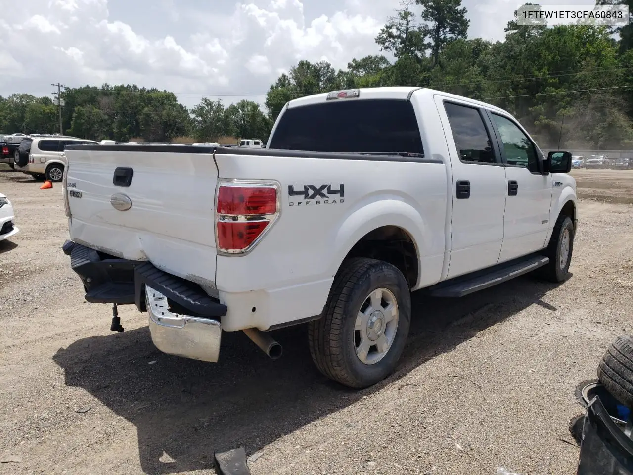 2012 Ford F150 Supercrew VIN: 1FTFW1ET3CFA60843 Lot: 62497205