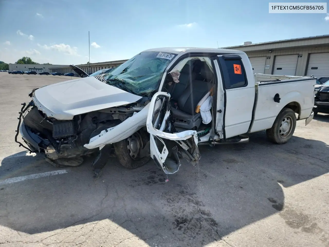 2012 Ford F150 Super Cab VIN: 1FTEX1CM5CFB56705 Lot: 62849675