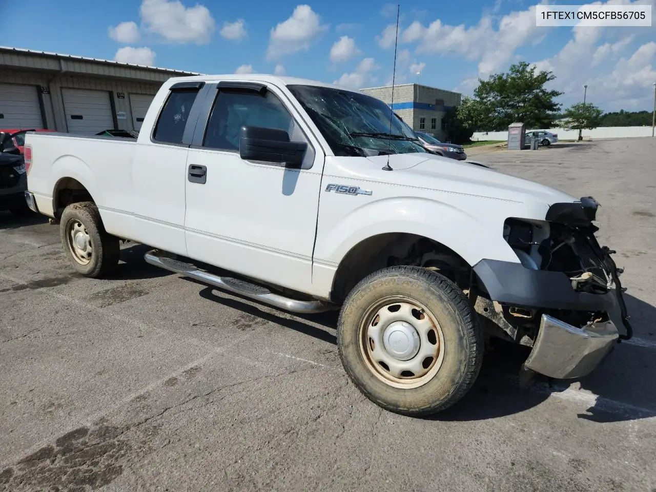 2012 Ford F150 Super Cab VIN: 1FTEX1CM5CFB56705 Lot: 62849675