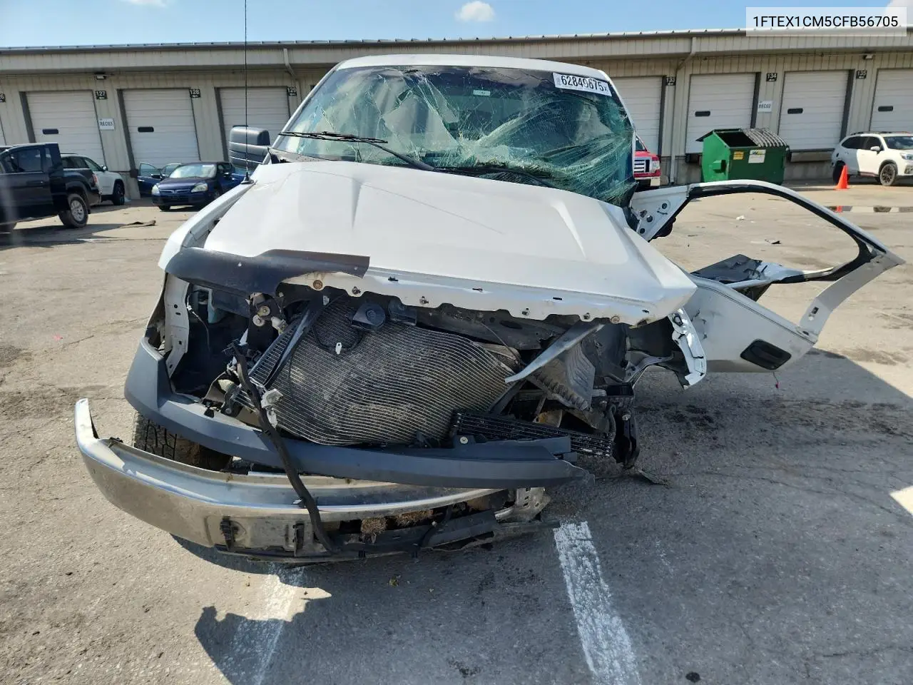 2012 Ford F150 Super Cab VIN: 1FTEX1CM5CFB56705 Lot: 62849675