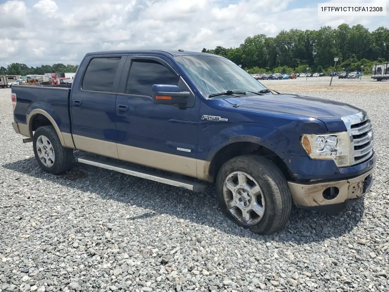 2012 Ford F150 Supercrew VIN: 1FTFW1CT1CFA12308 Lot: 63058825