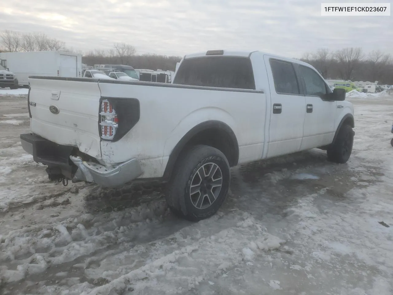2012 Ford F150 Supercrew VIN: 1FTFW1EF1CKD23607 Lot: 86694704