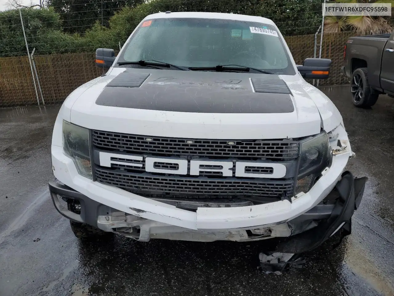 2013 Ford F150 Svt Raptor VIN: 1FTFW1R6XDFC95598 Lot: 47895745