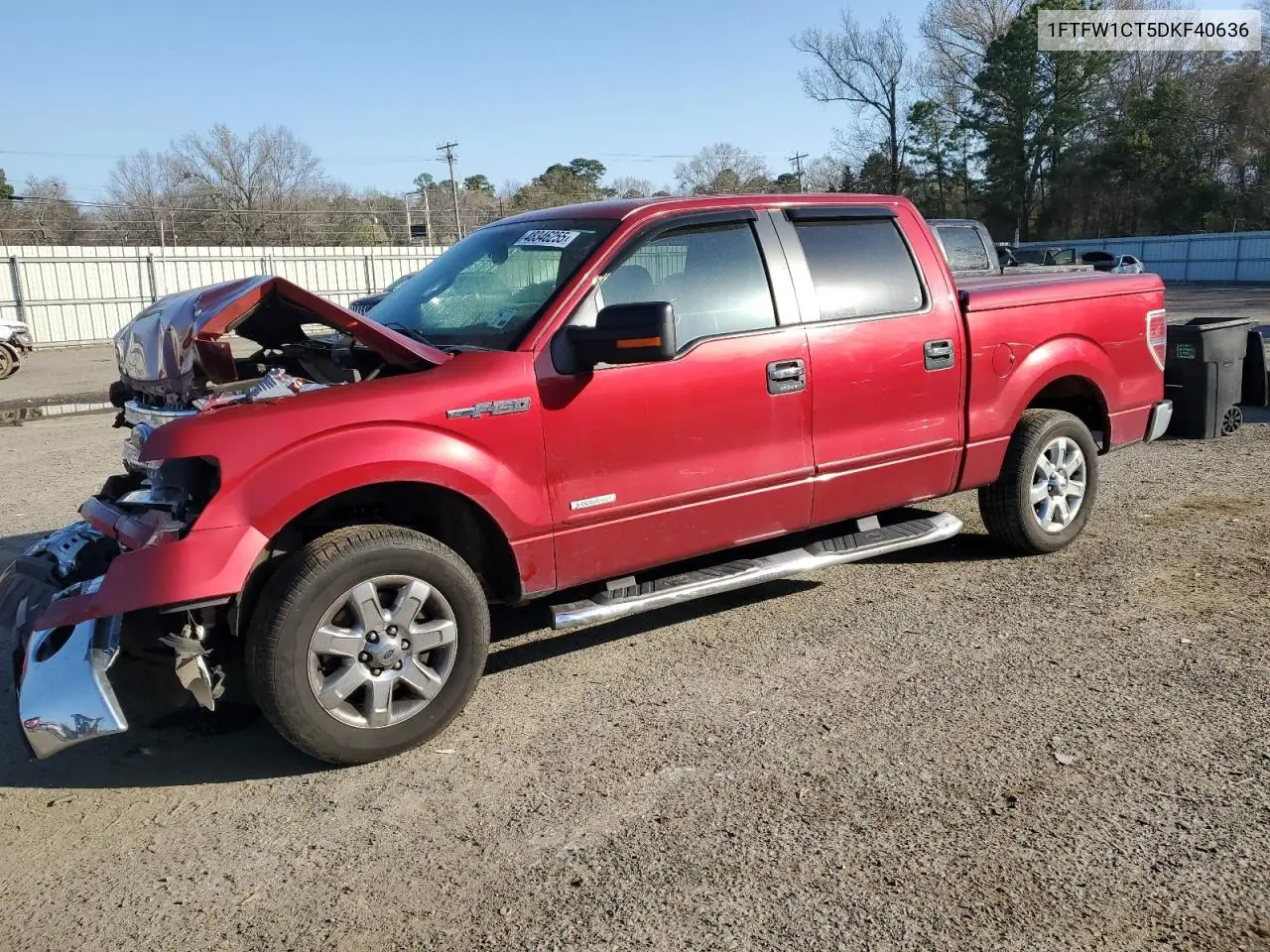 2013 Ford F150 Supercrew VIN: 1FTFW1CT5DKF40636 Lot: 48346255