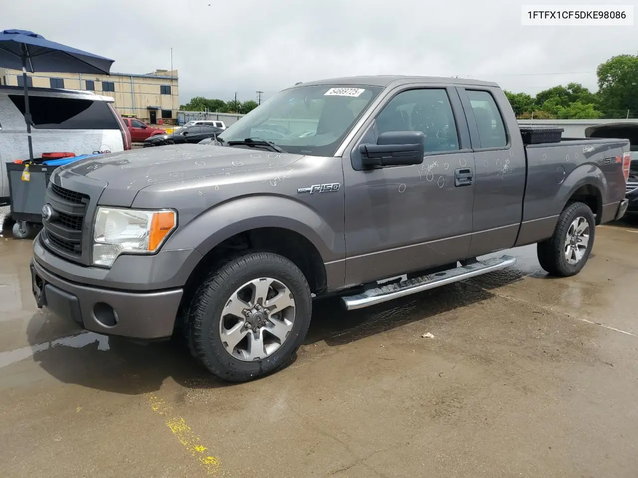 2013 Ford F150 Super Cab VIN: 1FTFX1CF5DKE98086 Lot: 54669725