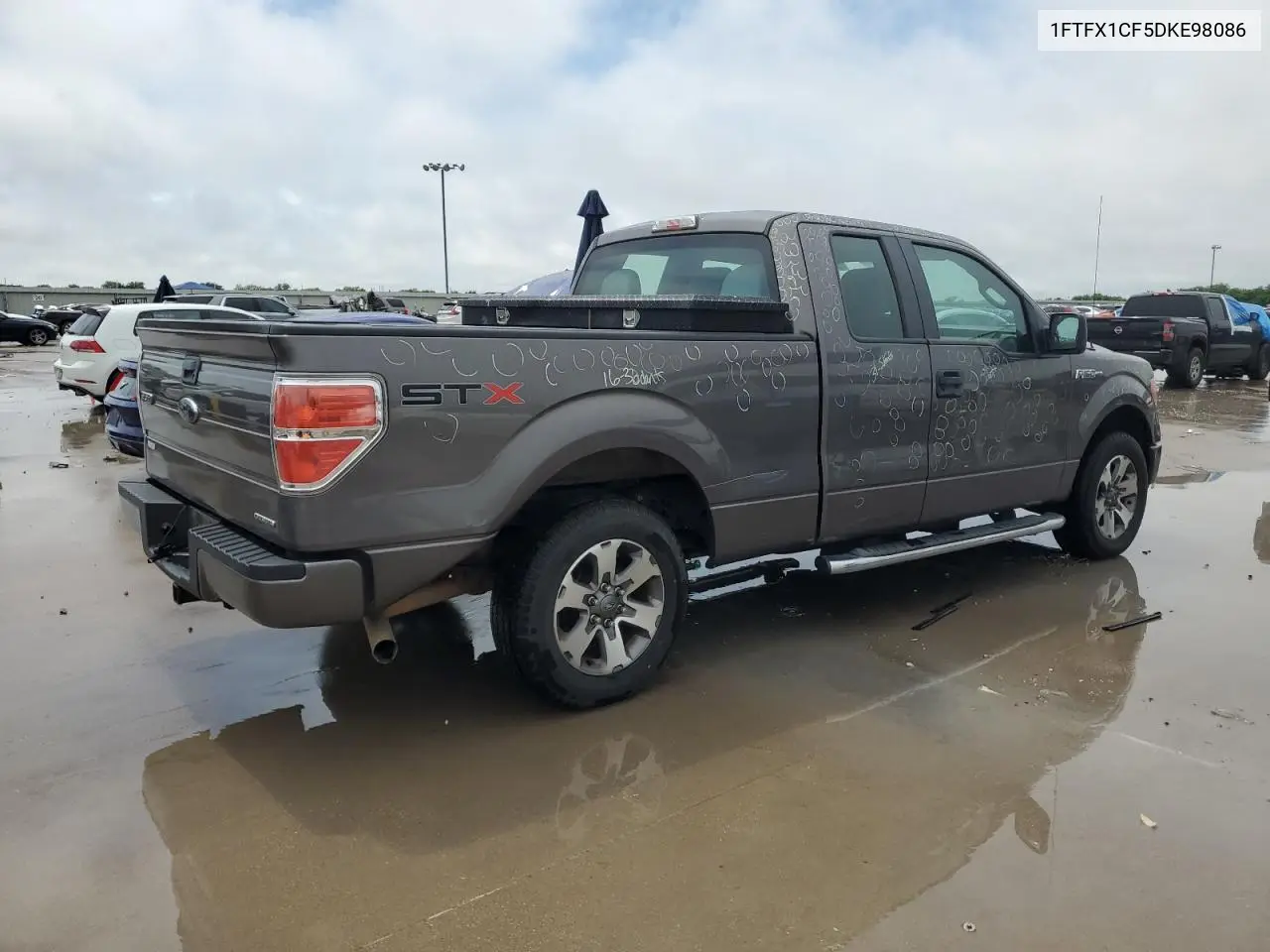 2013 Ford F150 Super Cab VIN: 1FTFX1CF5DKE98086 Lot: 54669725