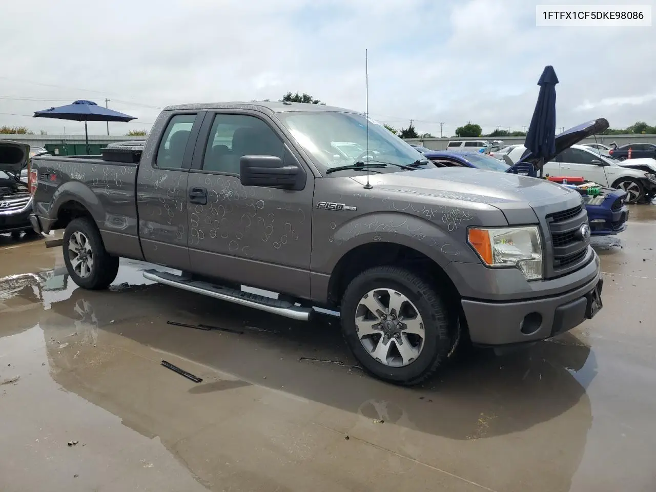 2013 Ford F150 Super Cab VIN: 1FTFX1CF5DKE98086 Lot: 54669725