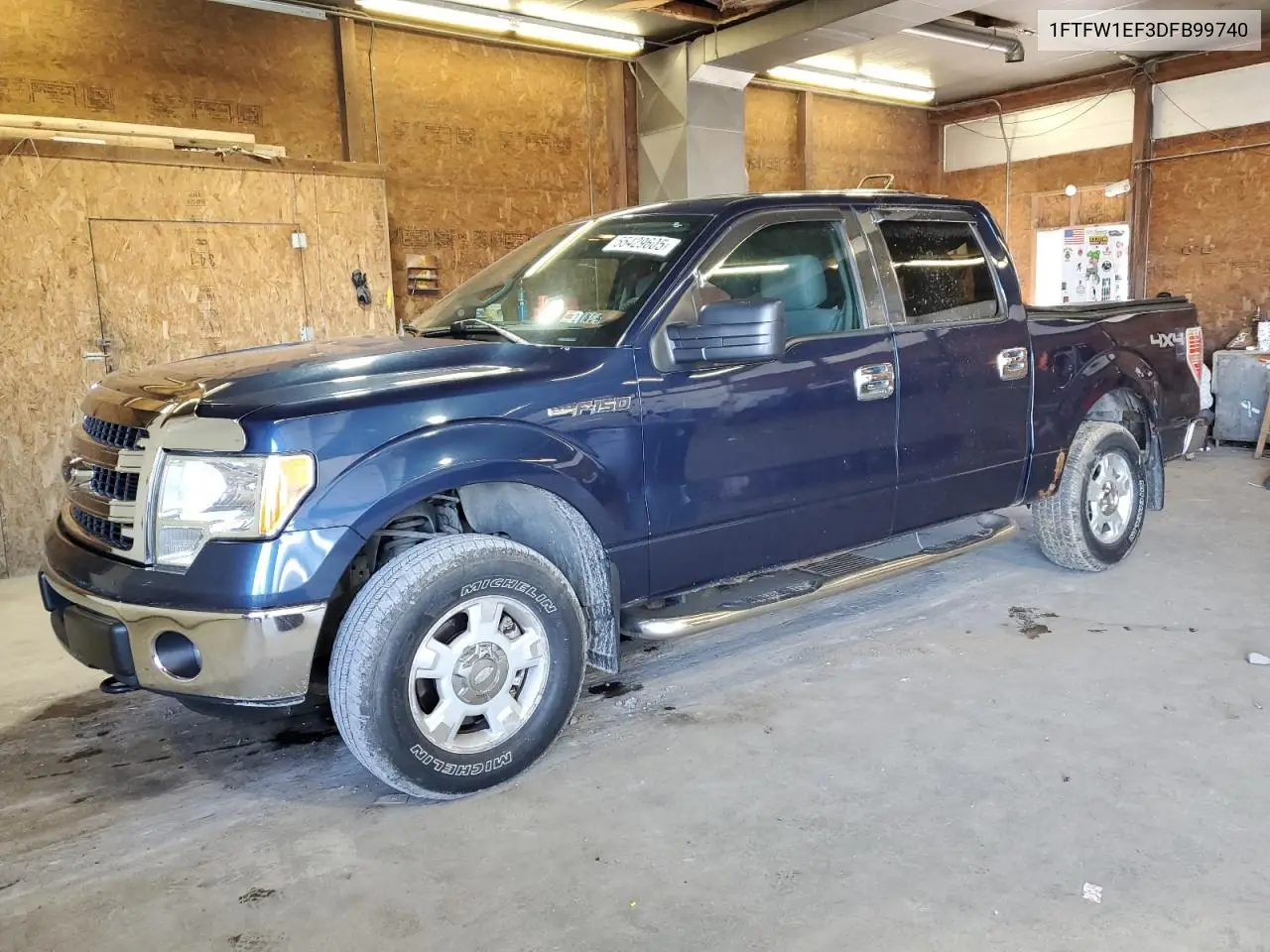 2013 Ford F150 Supercrew VIN: 1FTFW1EF3DFB99740 Lot: 55429605