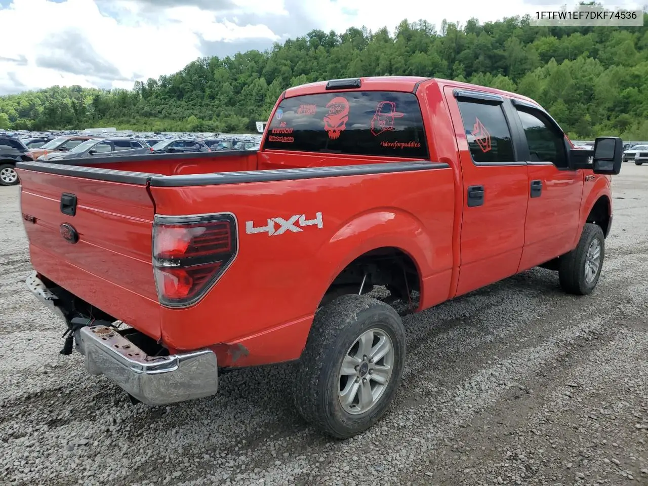 2013 Ford F150 Supercrew VIN: 1FTFW1EF7DKF74536 Lot: 56535455