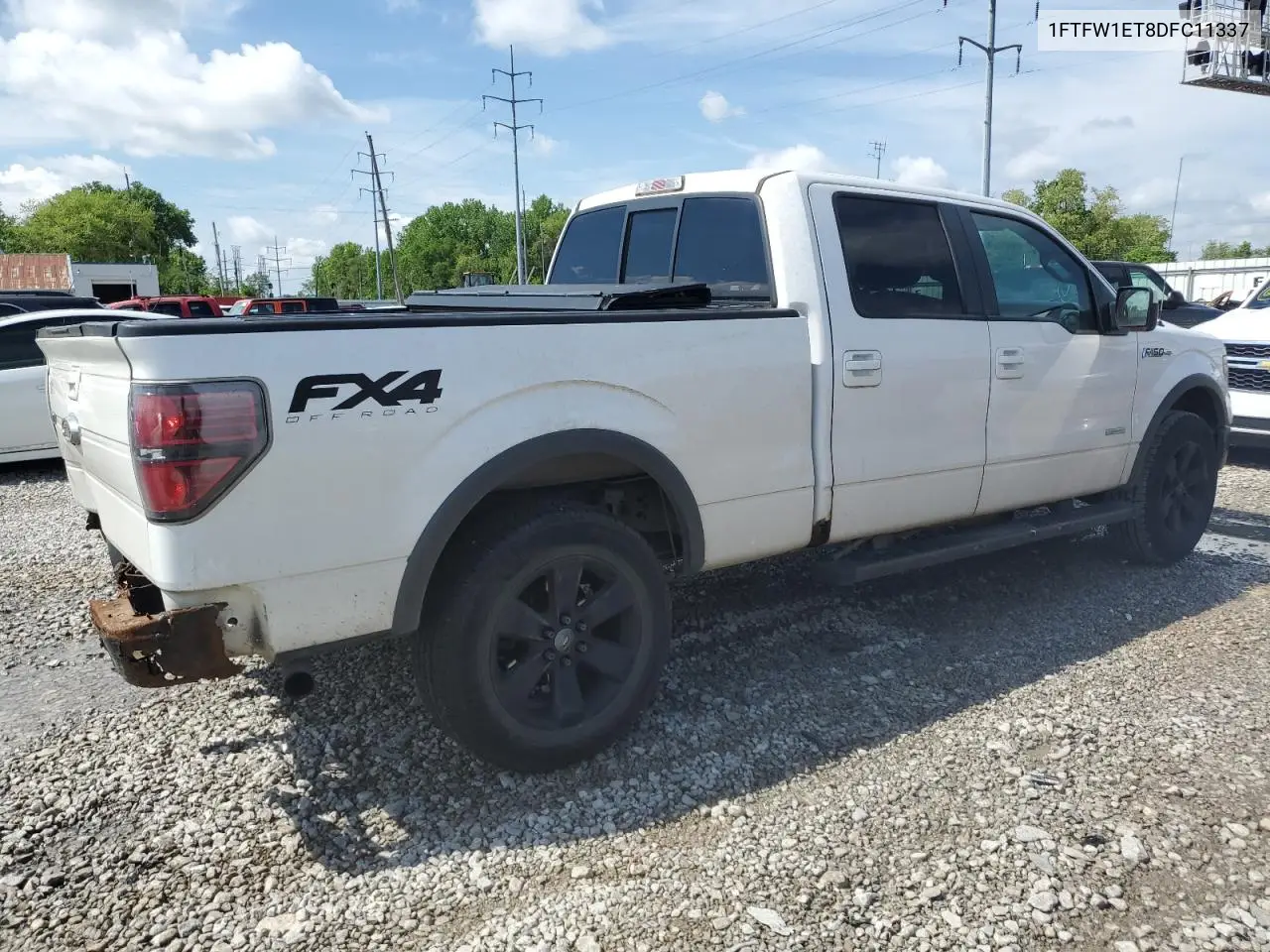 2013 Ford F150 Supercrew VIN: 1FTFW1ET8DFC11337 Lot: 56869125