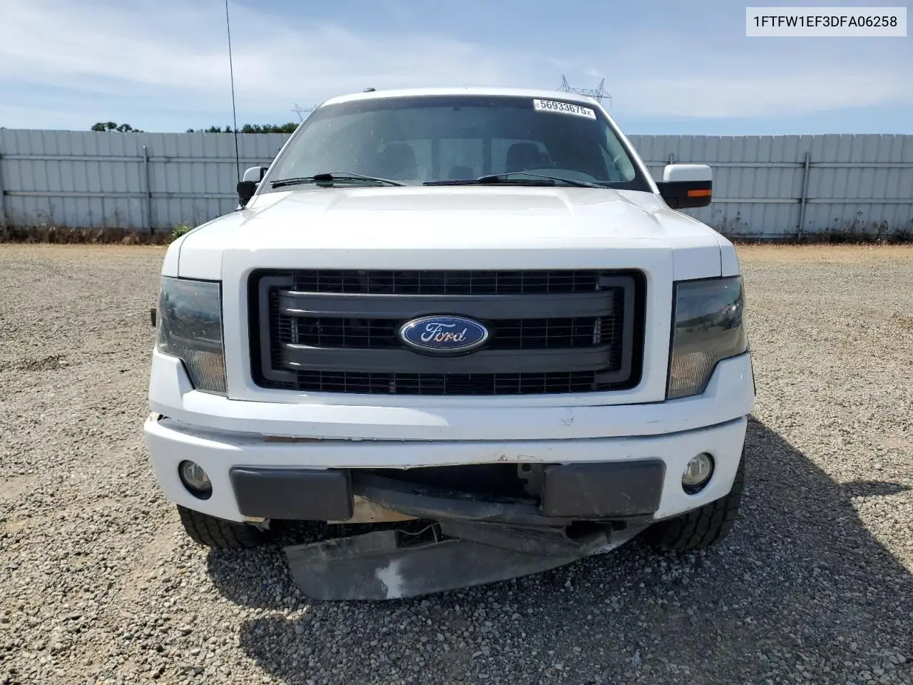 2013 Ford F150 Supercrew VIN: 1FTFW1EF3DFA06258 Lot: 56933675