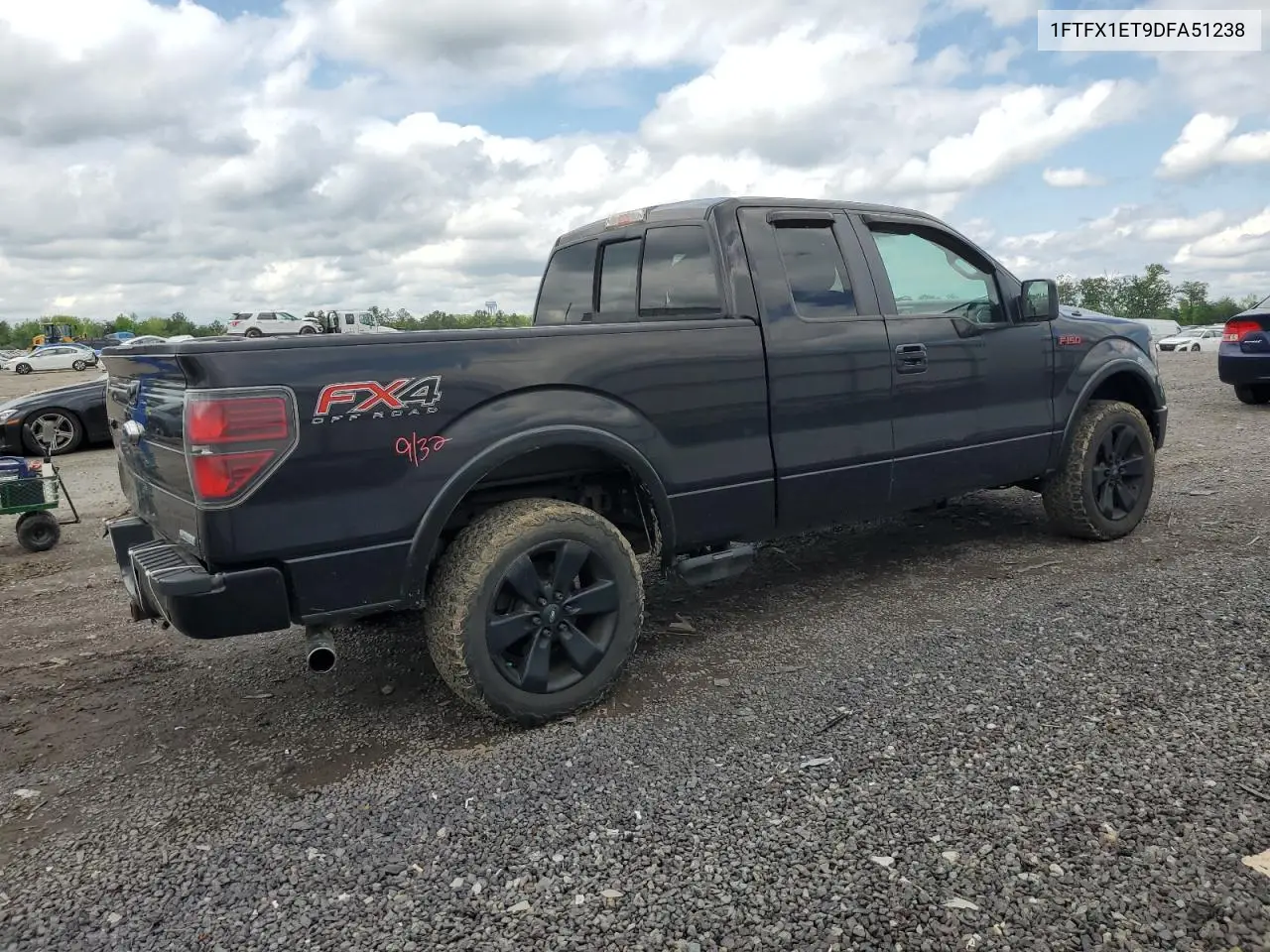 2013 Ford F150 Super Cab VIN: 1FTFX1ET9DFA51238 Lot: 56977105