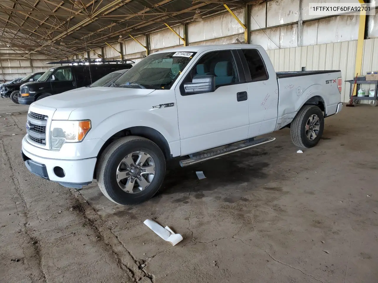2013 Ford F150 Super Cab VIN: 1FTFX1CF6DFA92701 Lot: 57144285