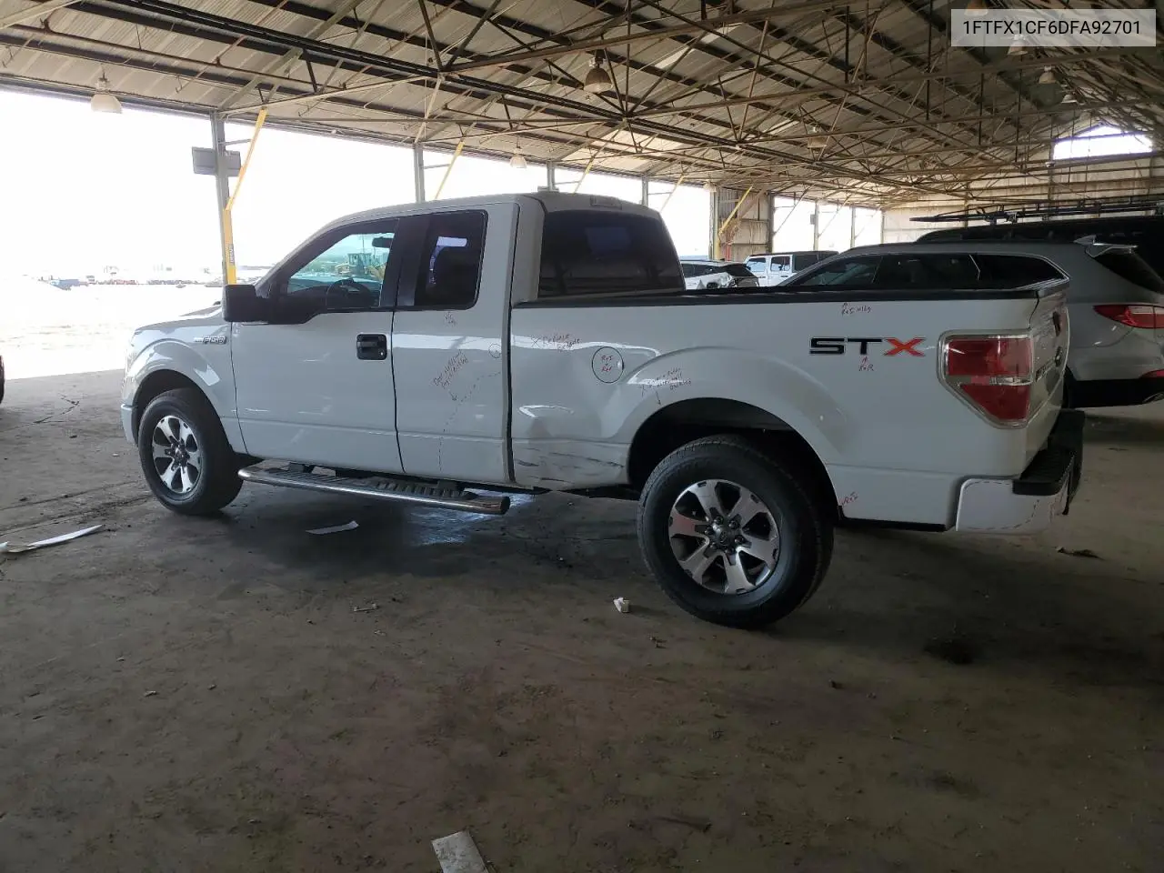 2013 Ford F150 Super Cab VIN: 1FTFX1CF6DFA92701 Lot: 57144285