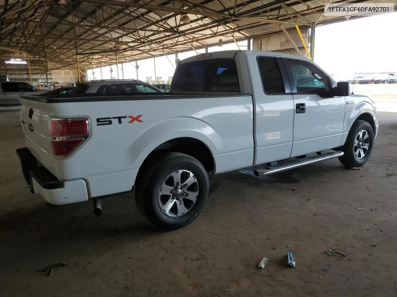 2013 Ford F150 Super Cab VIN: 1FTFX1CF6DFA92701 Lot: 57144285