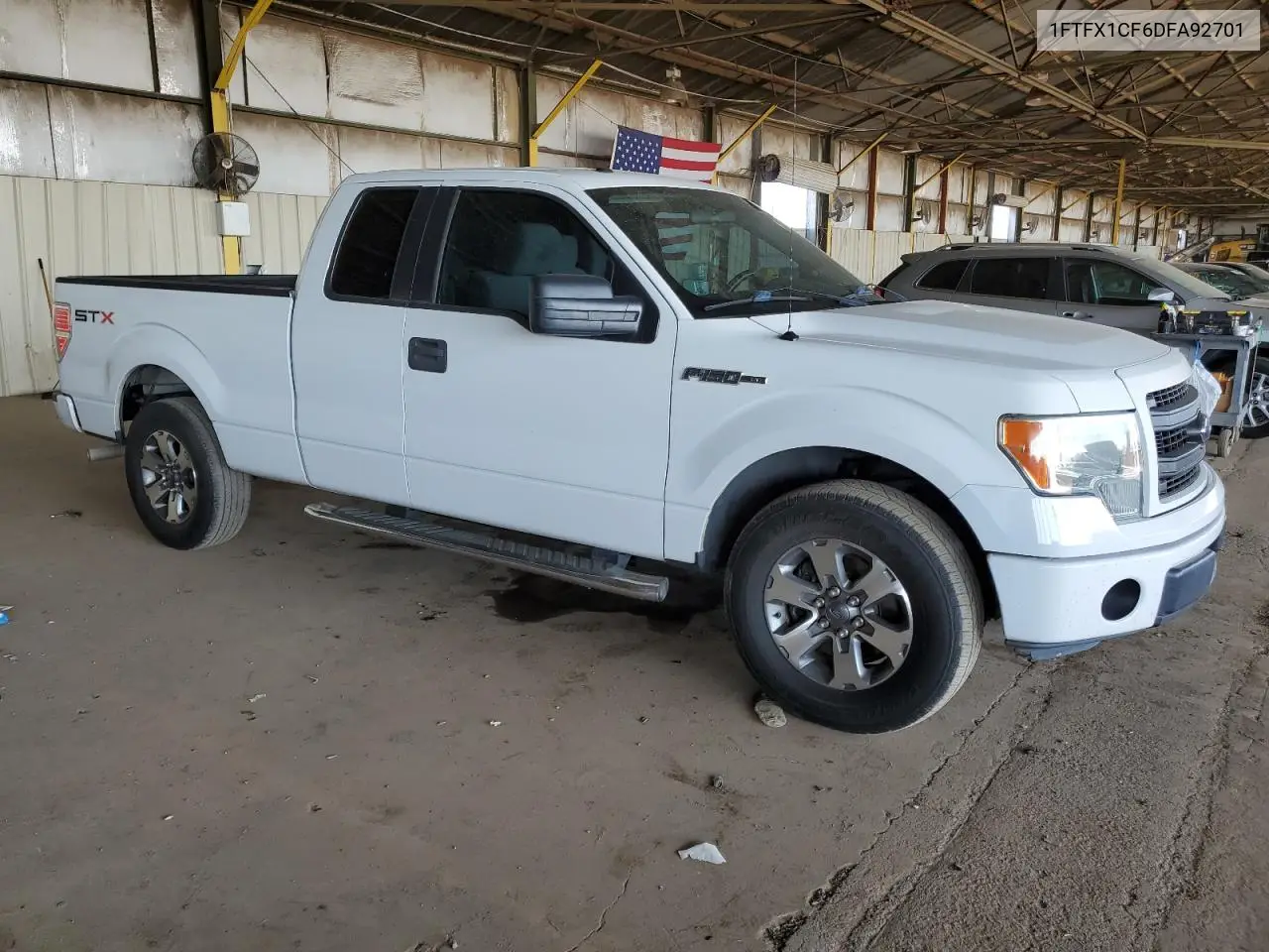 2013 Ford F150 Super Cab VIN: 1FTFX1CF6DFA92701 Lot: 57144285