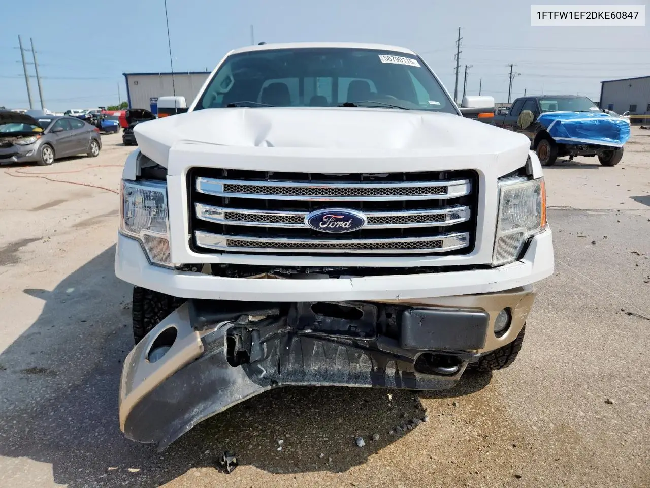 2013 Ford F150 Supercrew VIN: 1FTFW1EF2DKE60847 Lot: 58790115