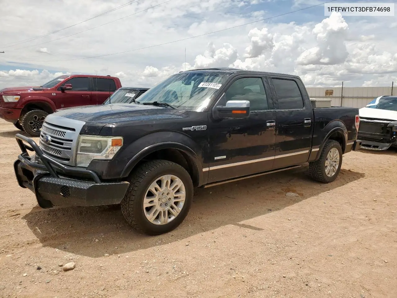 2013 Ford F150 Supercrew VIN: 1FTFW1CT3DFB74698 Lot: 61281105