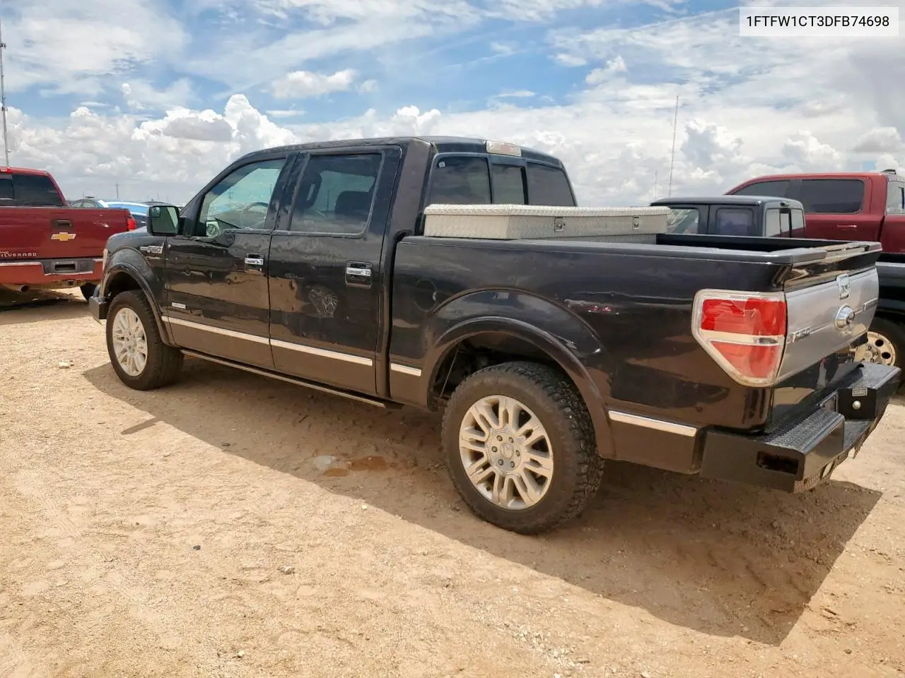 2013 Ford F150 Supercrew VIN: 1FTFW1CT3DFB74698 Lot: 61281105
