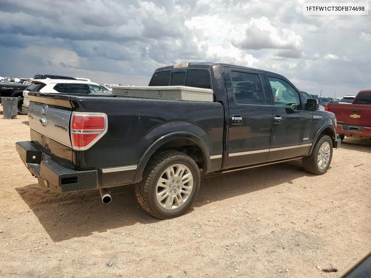 2013 Ford F150 Supercrew VIN: 1FTFW1CT3DFB74698 Lot: 61281105