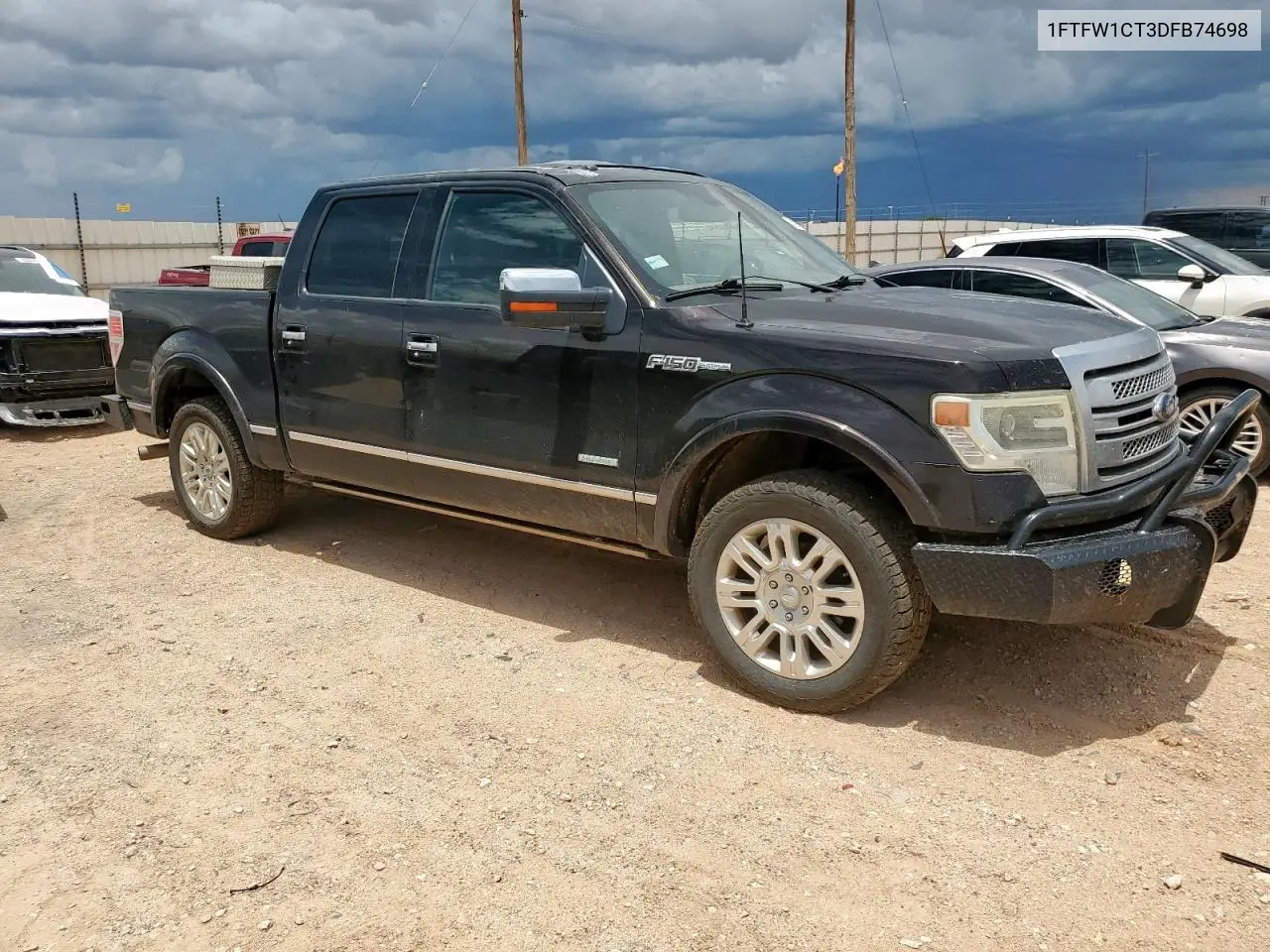 2013 Ford F150 Supercrew VIN: 1FTFW1CT3DFB74698 Lot: 61281105