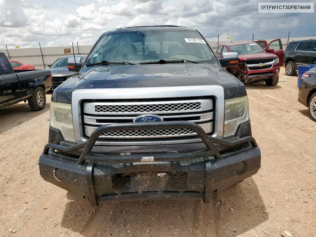 2013 Ford F150 Supercrew VIN: 1FTFW1CT3DFB74698 Lot: 61281105