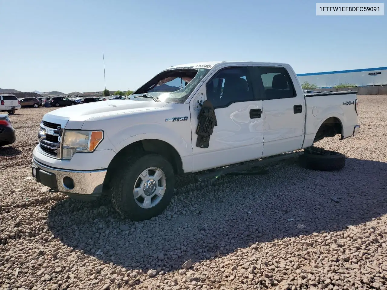 2013 Ford F150 Supercrew VIN: 1FTFW1EF8DFC59091 Lot: 61582485