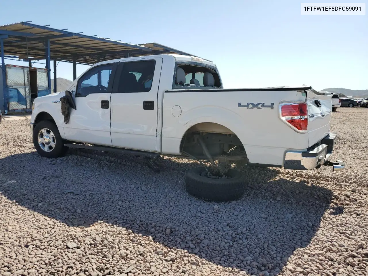 2013 Ford F150 Supercrew VIN: 1FTFW1EF8DFC59091 Lot: 61582485