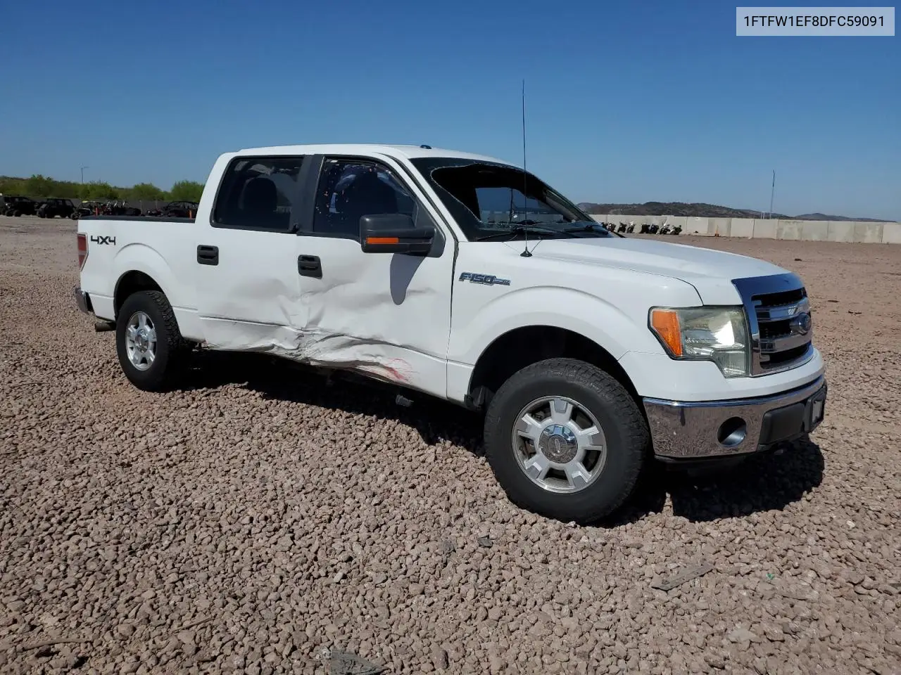2013 Ford F150 Supercrew VIN: 1FTFW1EF8DFC59091 Lot: 61582485