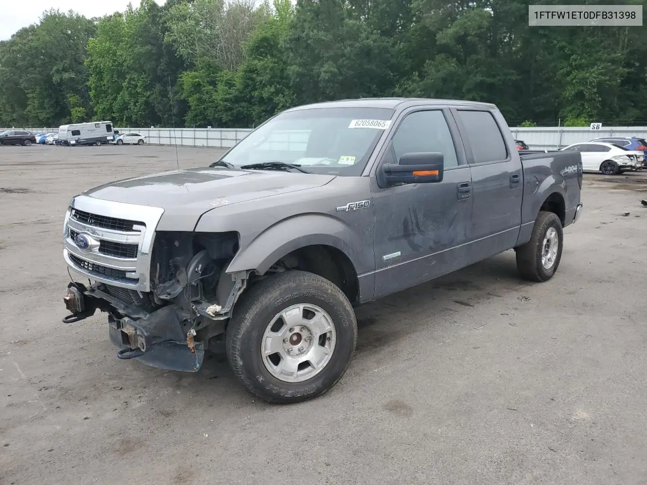 2013 Ford F150 Supercrew VIN: 1FTFW1ET0DFB31398 Lot: 62058065