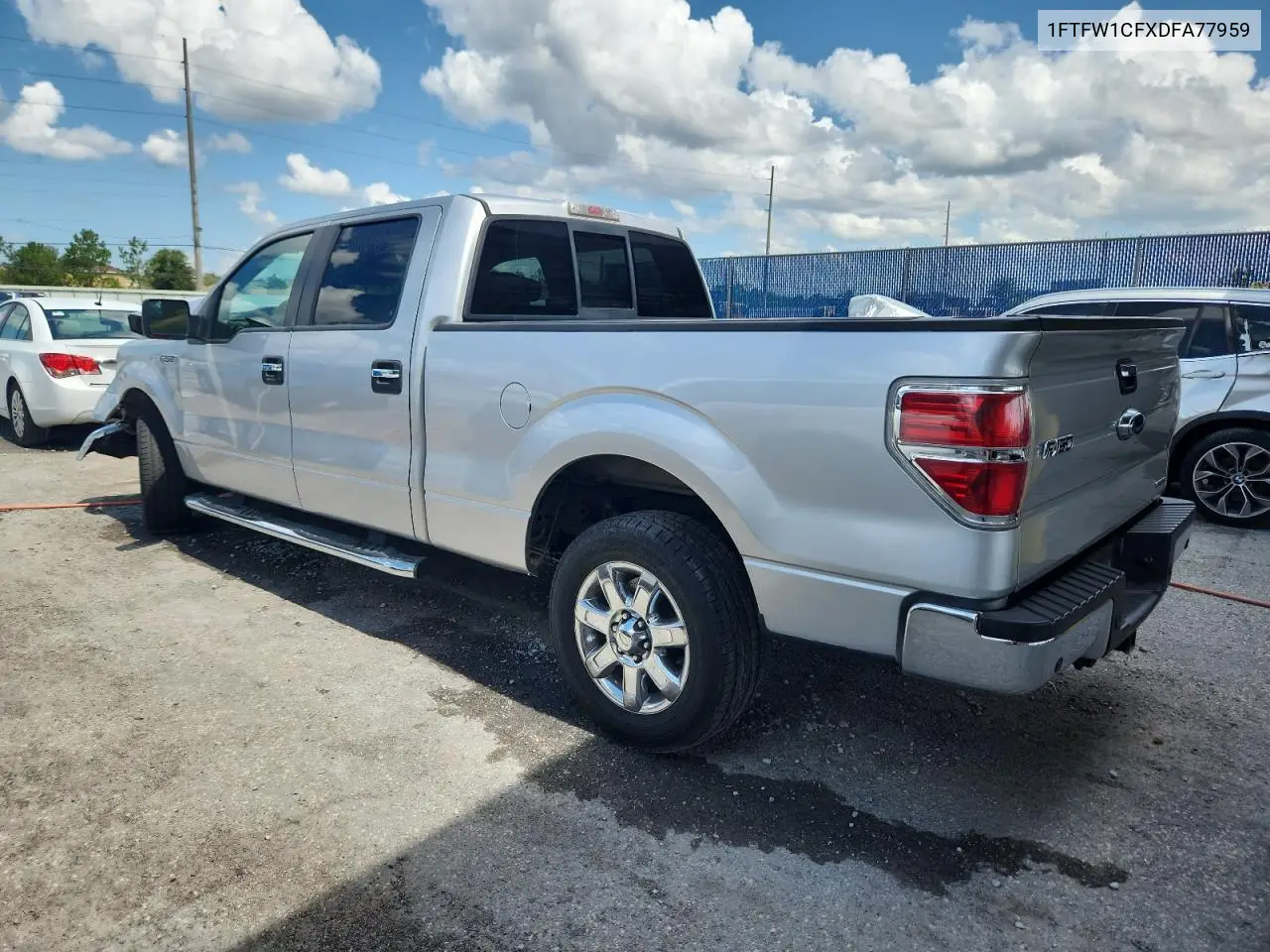 2013 Ford F150 Supercrew VIN: 1FTFW1CFXDFA77959 Lot: 62317545
