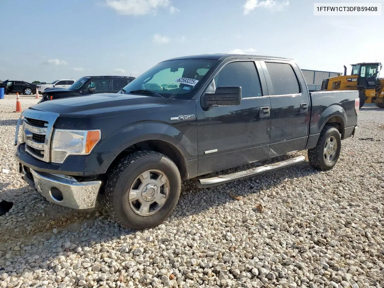 2013 Ford F150 Supercrew VIN: 1FTFW1CT3DFB59408 Lot: 62593225