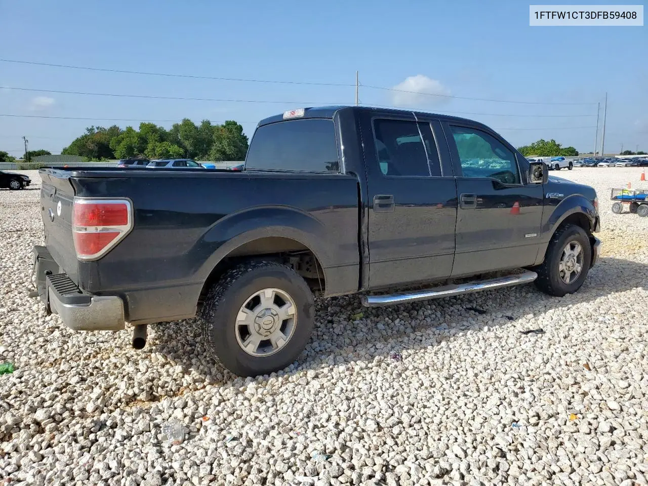 2013 Ford F150 Supercrew VIN: 1FTFW1CT3DFB59408 Lot: 62593225