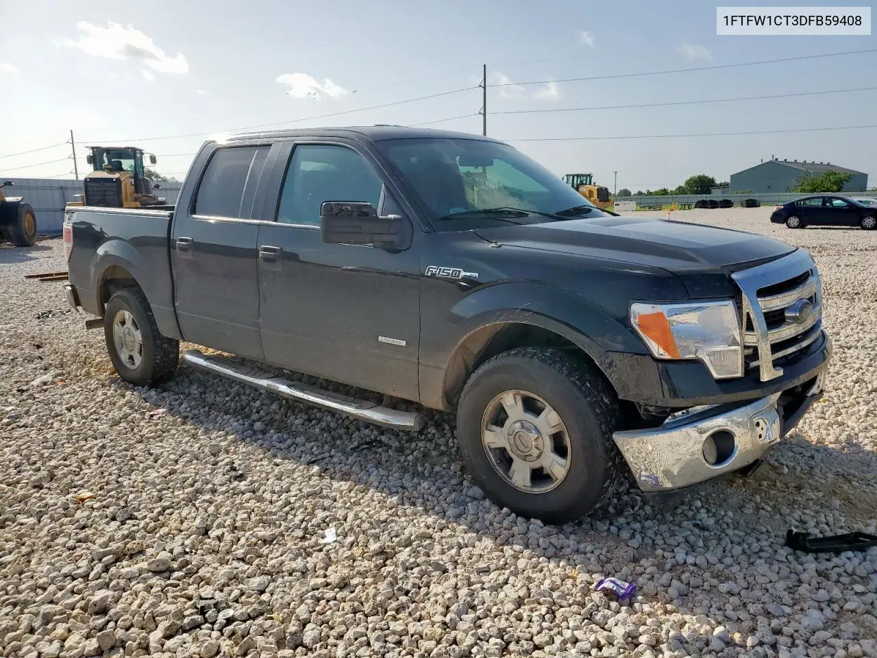 2013 Ford F150 Supercrew VIN: 1FTFW1CT3DFB59408 Lot: 62593225