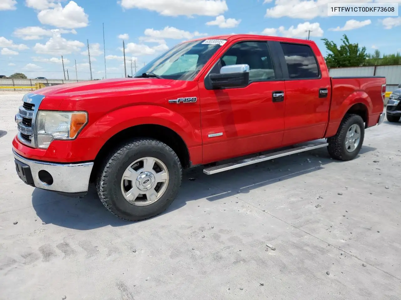 2013 Ford F150 Supercrew VIN: 1FTFW1CT0DKF73608 Lot: 63030895