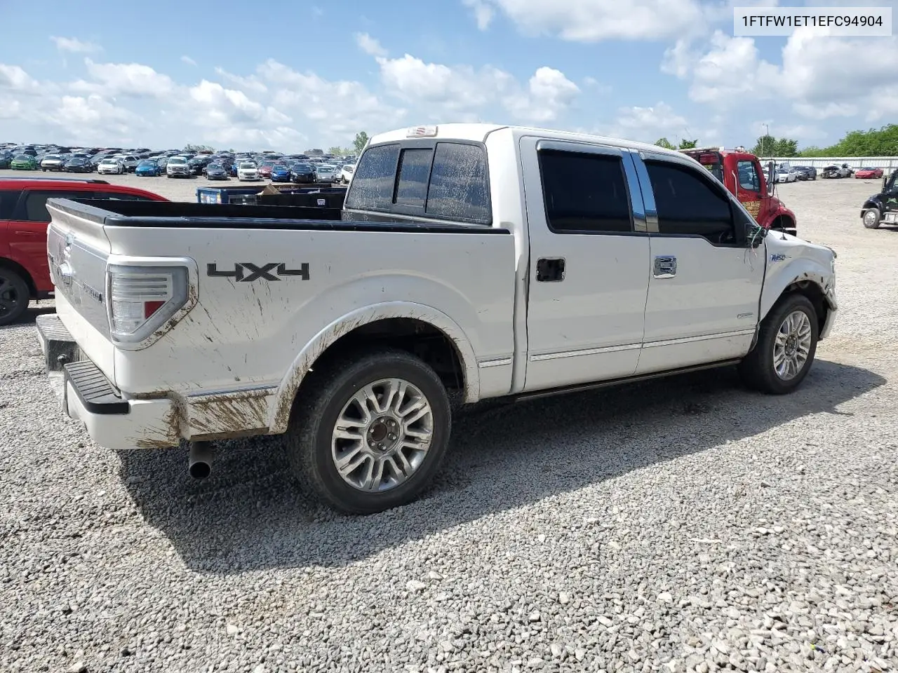 2014 Ford F150 Supercrew VIN: 1FTFW1ET1EFC94904 Lot: 56552425