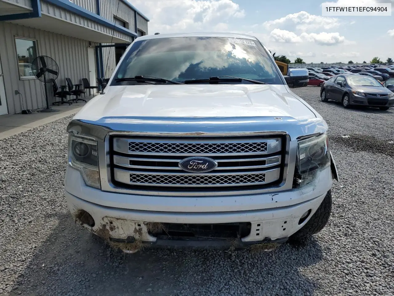 2014 Ford F150 Supercrew VIN: 1FTFW1ET1EFC94904 Lot: 56552425