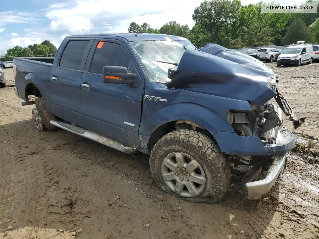 2014 Ford F150 Supercrew VIN: 1FTFW1ET1EFC05378 Lot: 56837885