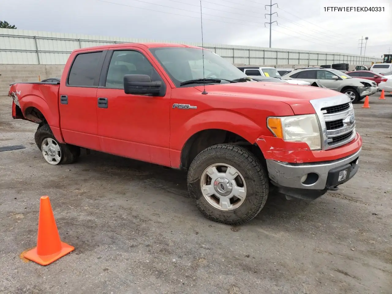 2014 Ford F150 Supercrew VIN: 1FTFW1EF1EKD40331 Lot: 62952905