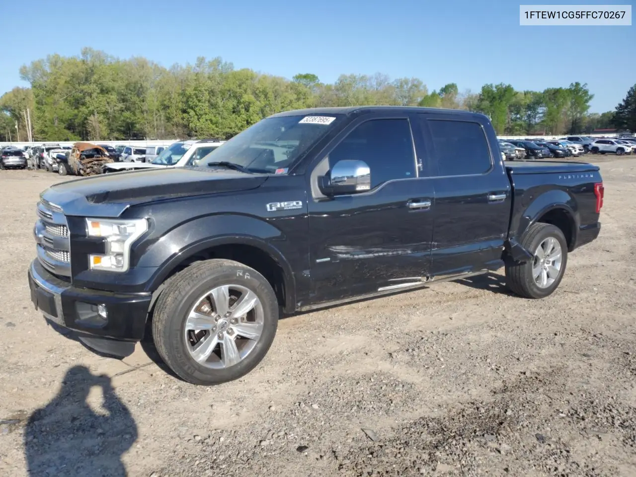 2015 Ford F150 Supercrew VIN: 1FTEW1CG5FFC70267 Lot: 52387695