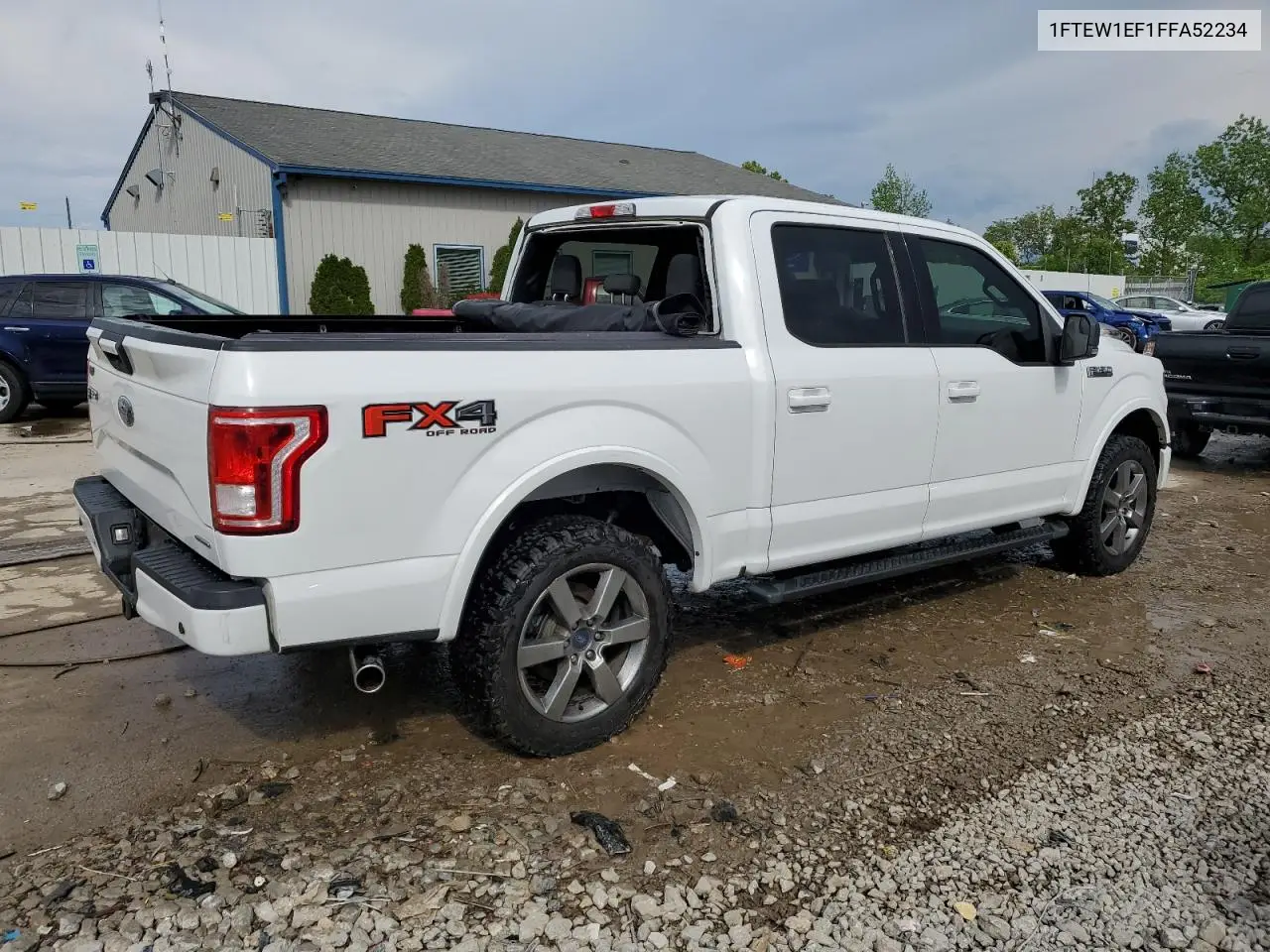 2015 Ford F150 Supercrew VIN: 1FTEW1EF1FFA52234 Lot: 56918145