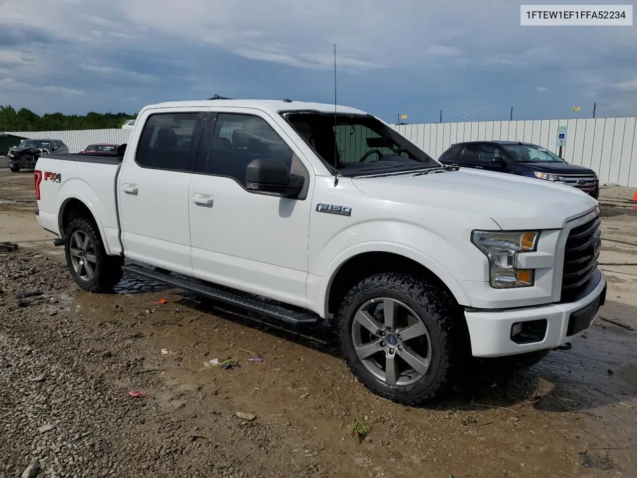 2015 Ford F150 Supercrew VIN: 1FTEW1EF1FFA52234 Lot: 56918145