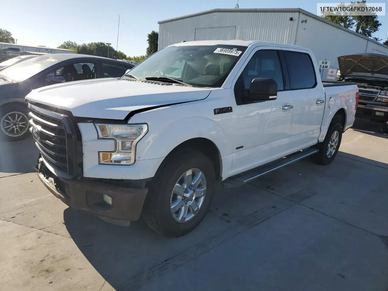 2015 Ford F150 Supercrew VIN: 1FTEW1CG6FKD17068 Lot: 56989975