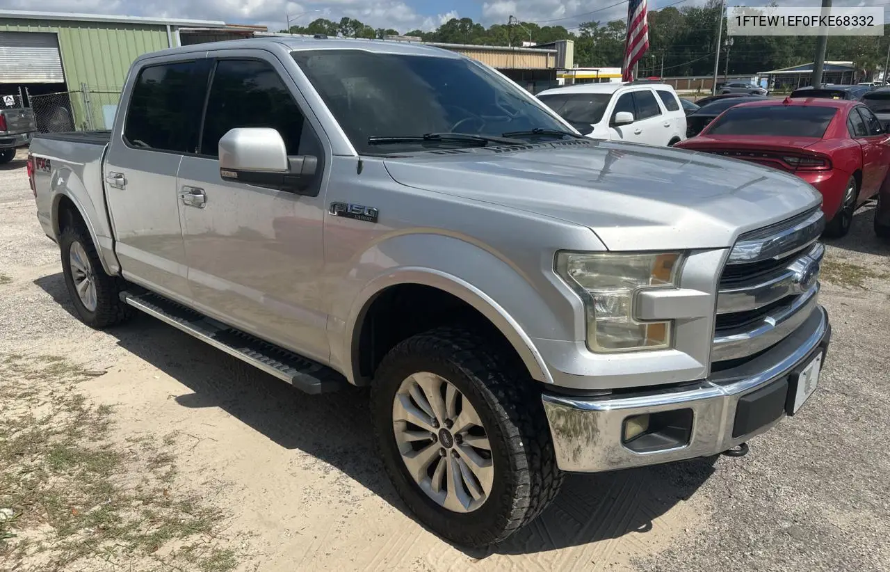2015 Ford F150 Supercrew VIN: 1FTEW1EF0FKE68332 Lot: 57244135