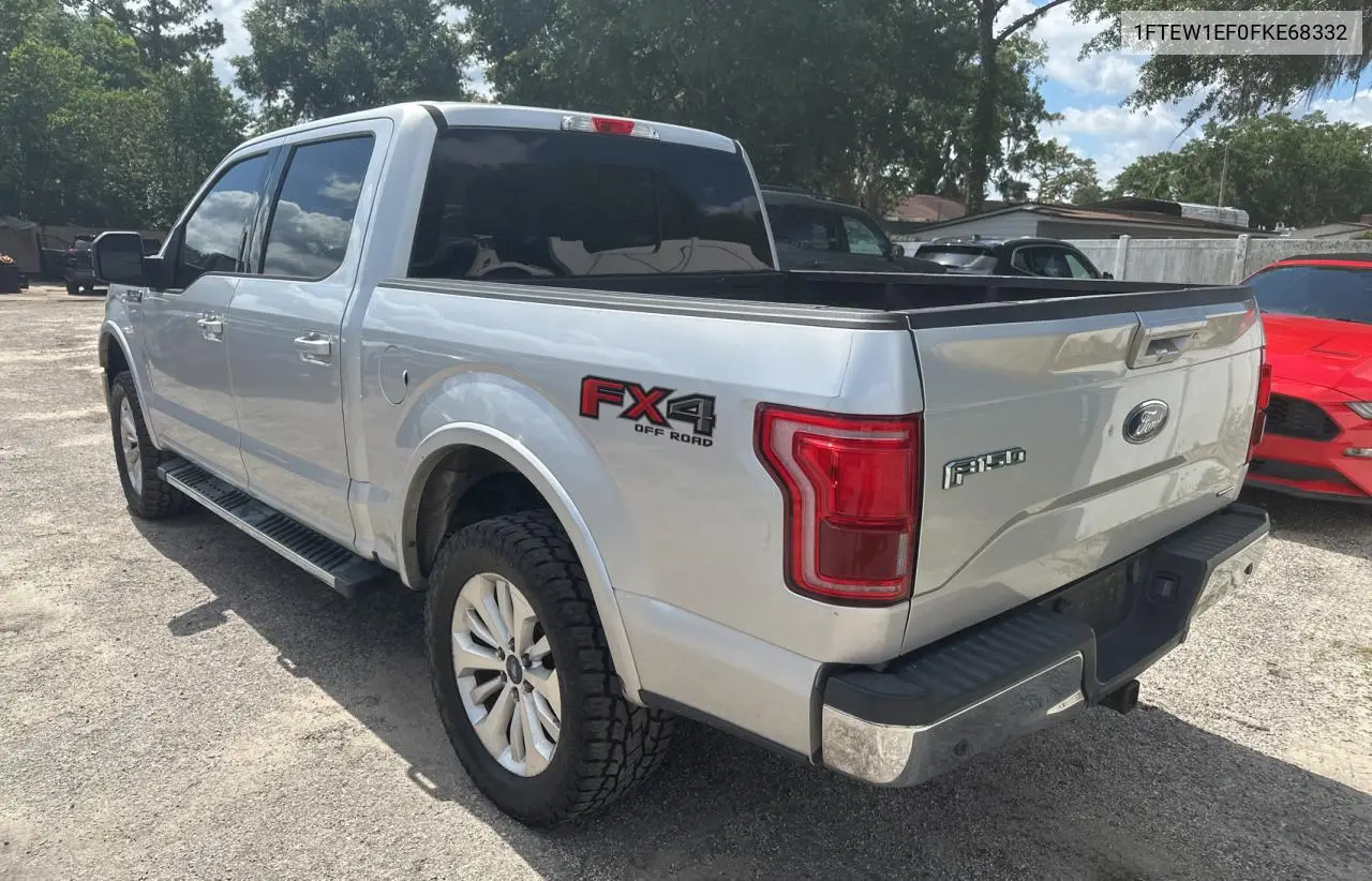 2015 Ford F150 Supercrew VIN: 1FTEW1EF0FKE68332 Lot: 57244135