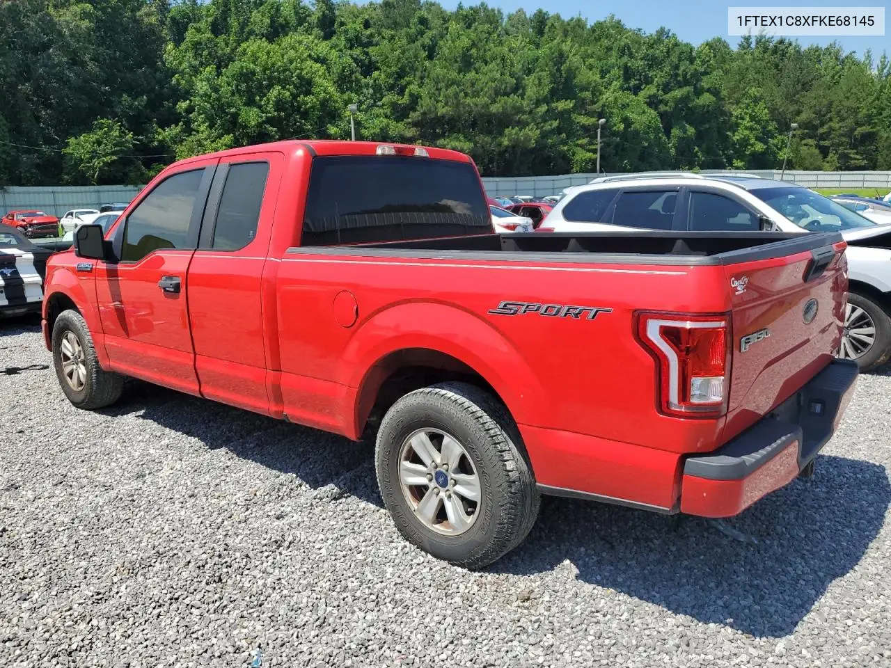 2015 Ford F150 Super Cab VIN: 1FTEX1C8XFKE68145 Lot: 61923635