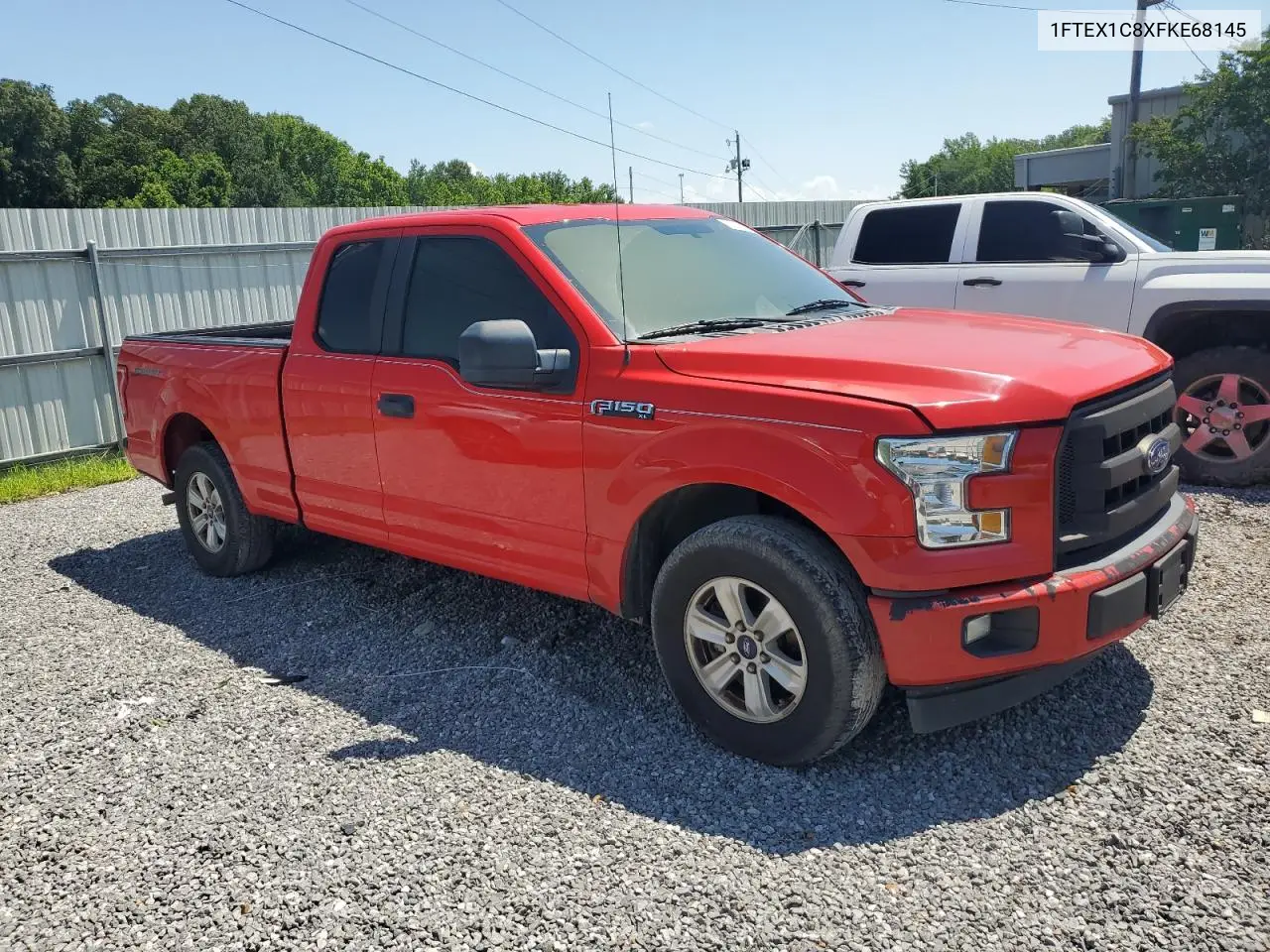 2015 Ford F150 Super Cab VIN: 1FTEX1C8XFKE68145 Lot: 61923635