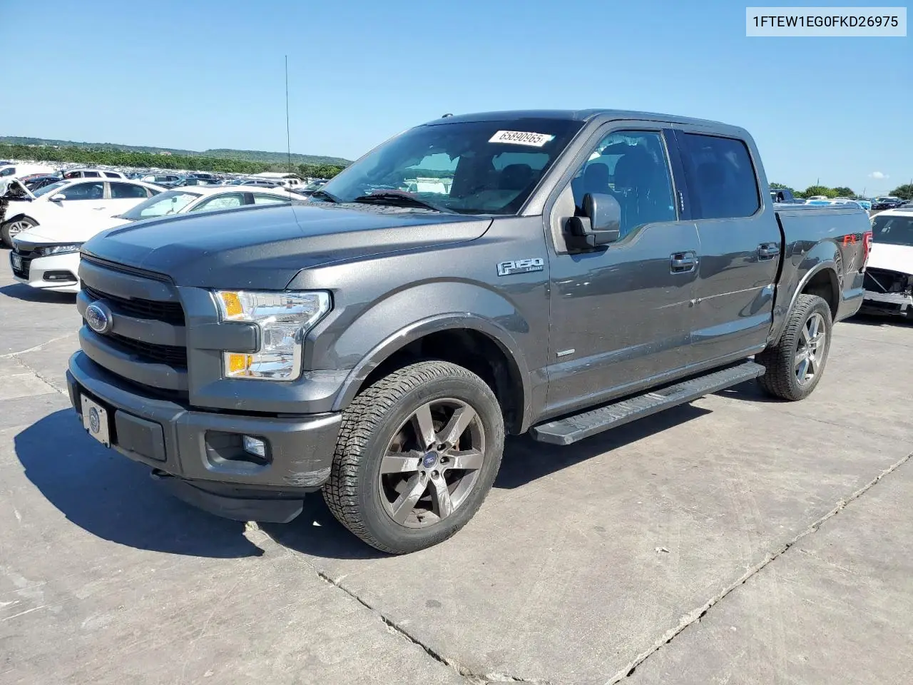 2015 Ford F150 Supercrew VIN: 1FTEW1EG0FKD26975 Lot: 65890965